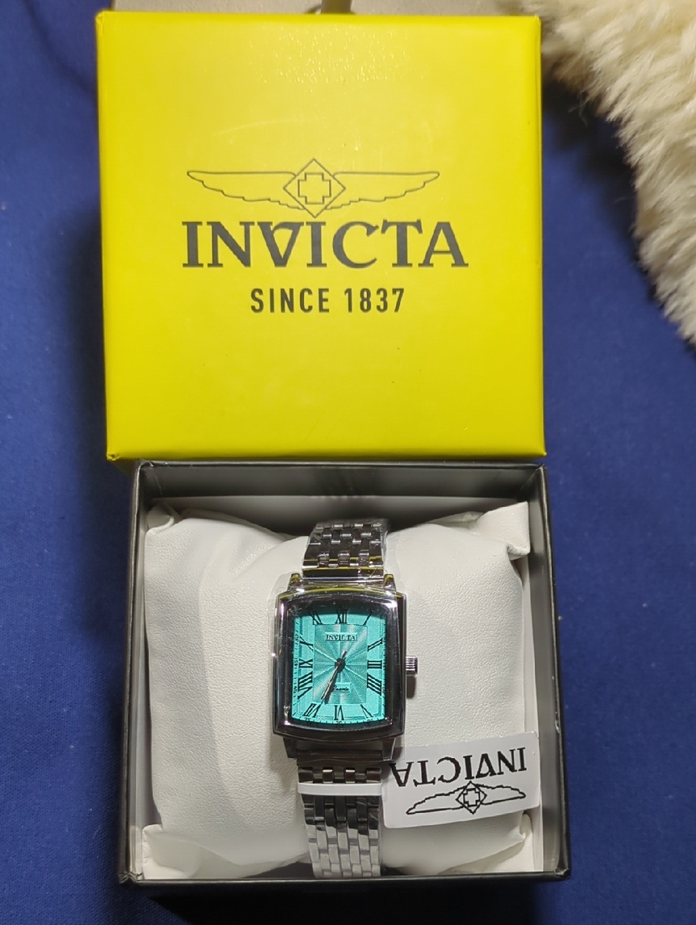 Invicta Stainless Steel Watch with Turquoise Dial & Silver Bracelet NOW ONLY $70
